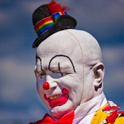 If you cry on the inside when you see a clown, stay away from North Dakota. Photo credit Randen Pederson, CC.